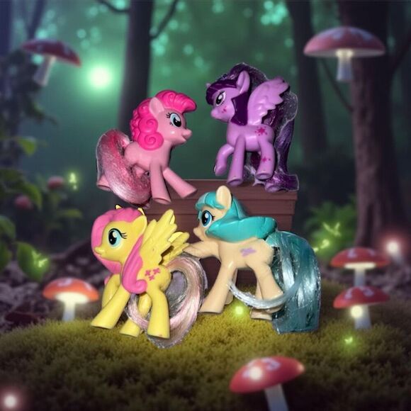 McDonalds My Little Pony G4 Figures Miss CoCo Fluttershy Twilight - Picture 1 of 3